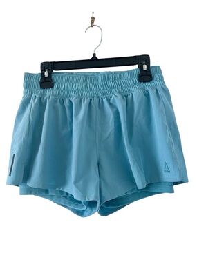 Reebok Women's Aqua Blue Athletic Running Shorts
